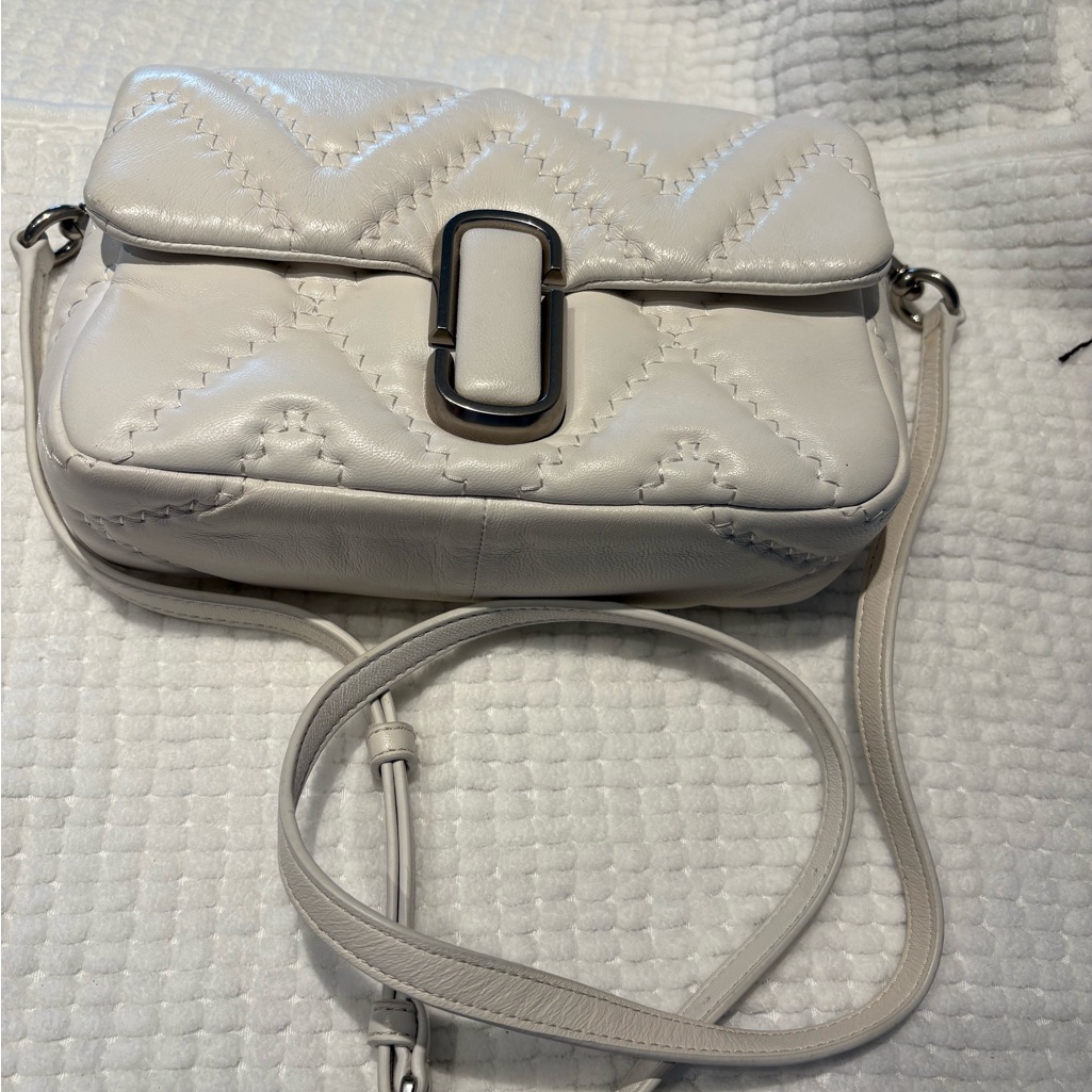 Elegant White Quilted Marc Jacob’s Women's Bag